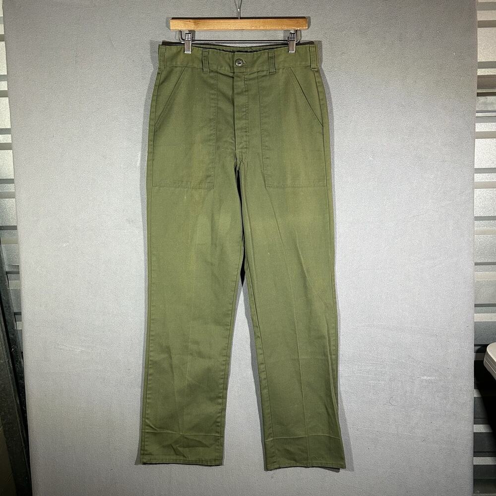 Vintage OG-107 Pants Mens Fits 32x32 Talon 42 Zipper Military Vietnam Baker